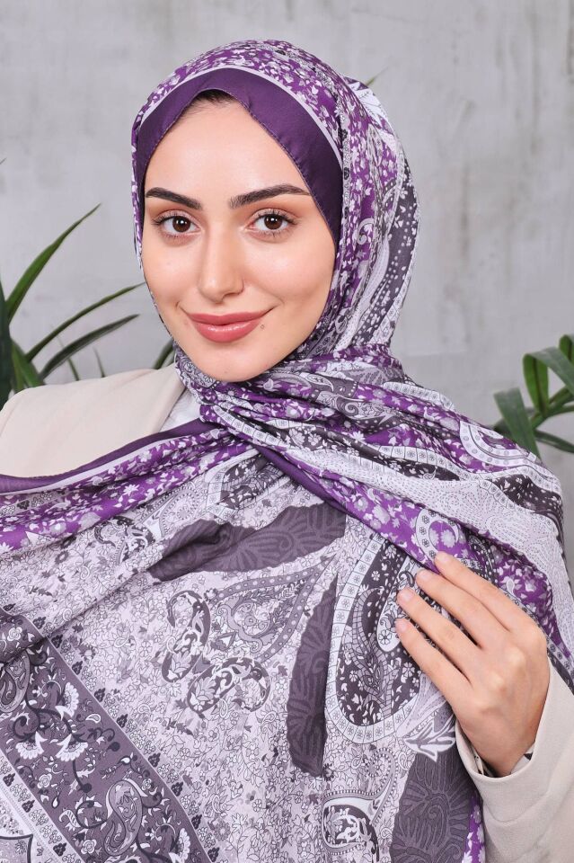 Etnik Desen Retro Soft Şal