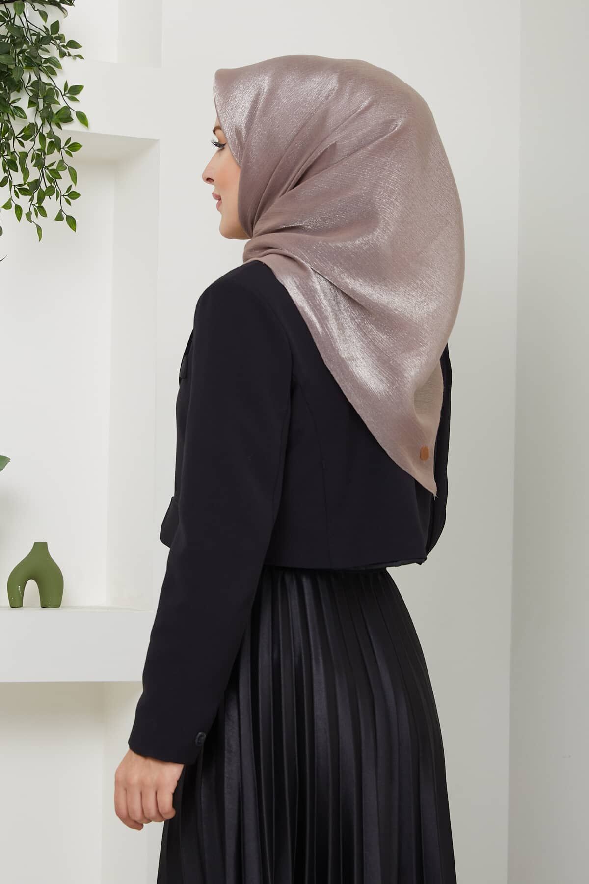 Mina Parlak Abiye Eşarp