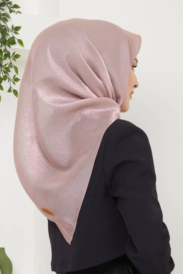 Mina Parlak Abiye Eşarp PEMBE