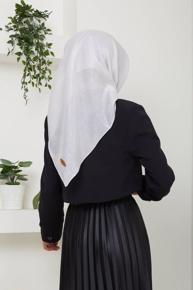 Mina Parlak Abiye Eşarp GRİ