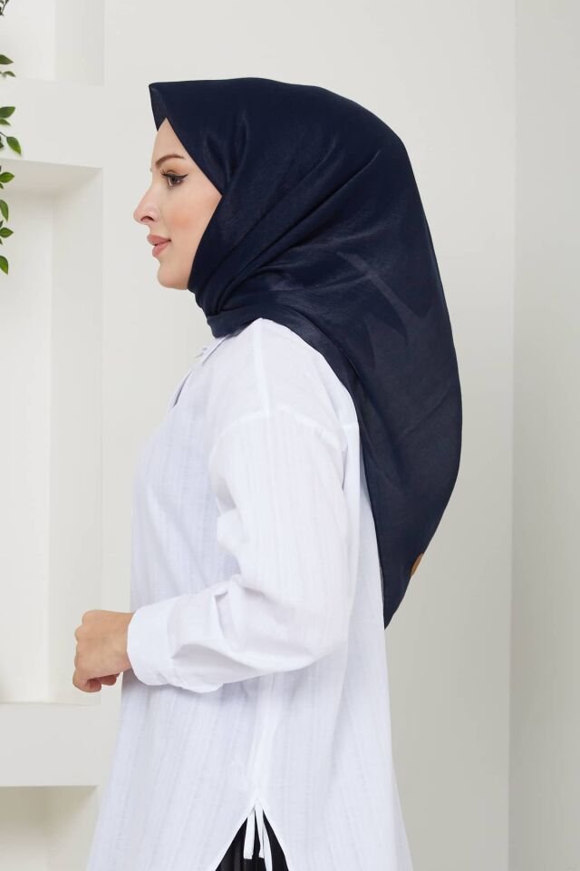 Mina Parlak Abiye Eşarp LACİVERT