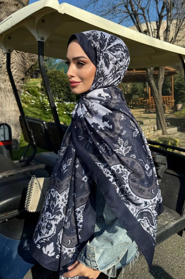 Etnik Desen Retro Soft Şal