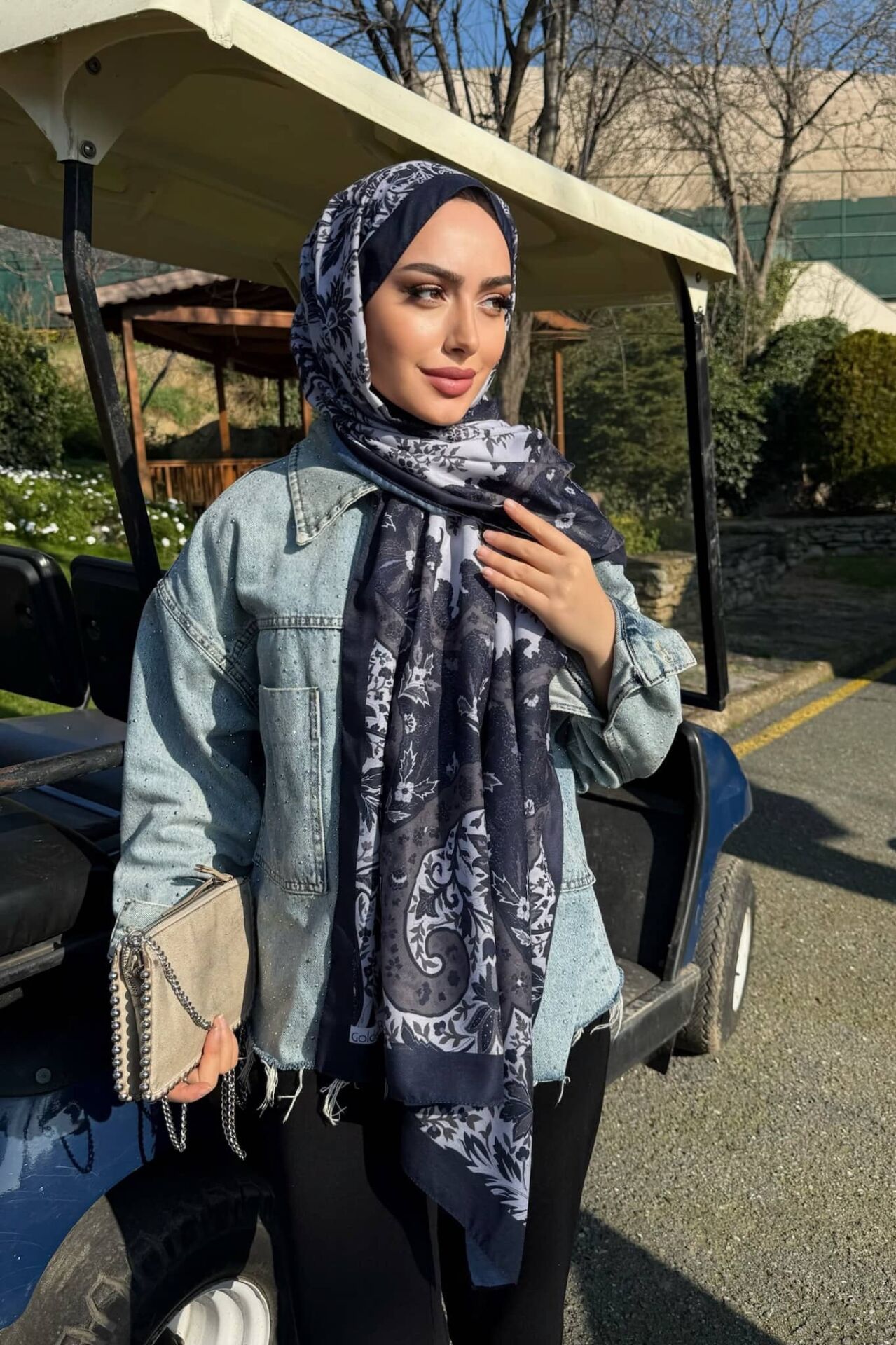 Etnik Desen Retro Soft Şal