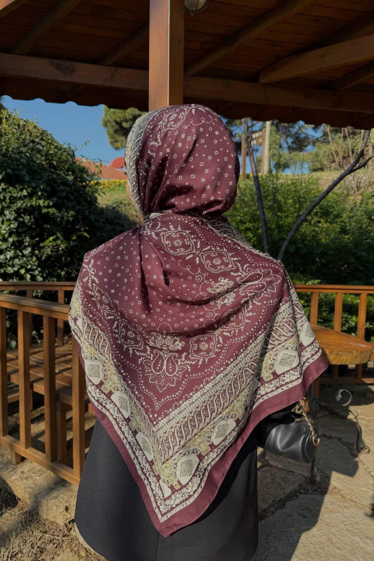 Etnik Desen Retro Soft Şal