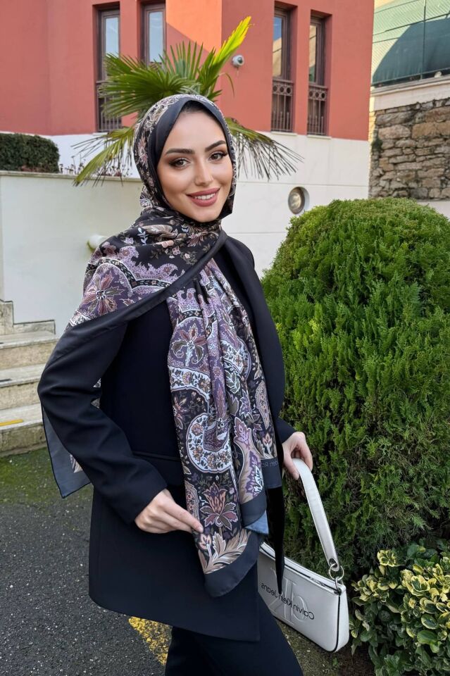 Etnik Desen Retro Soft Şal