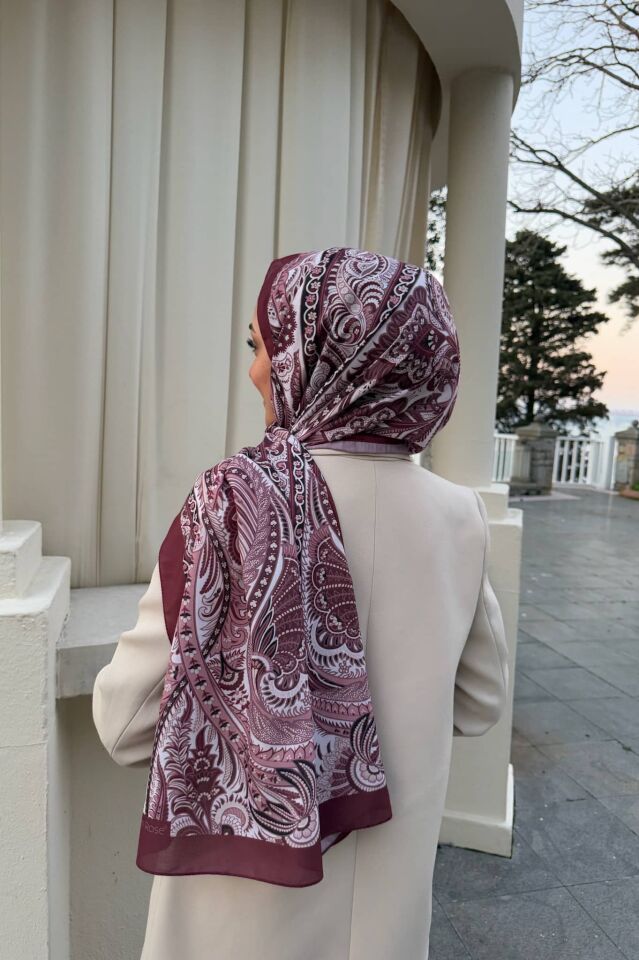 Etnik Desen Retro Soft Şal