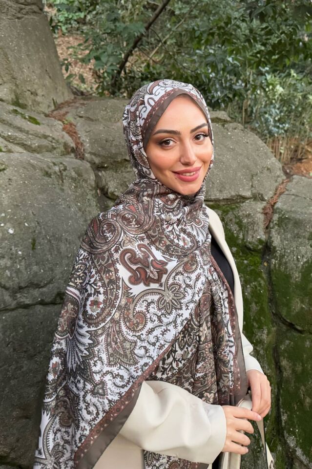 Etnik Desen Retro Soft Şal