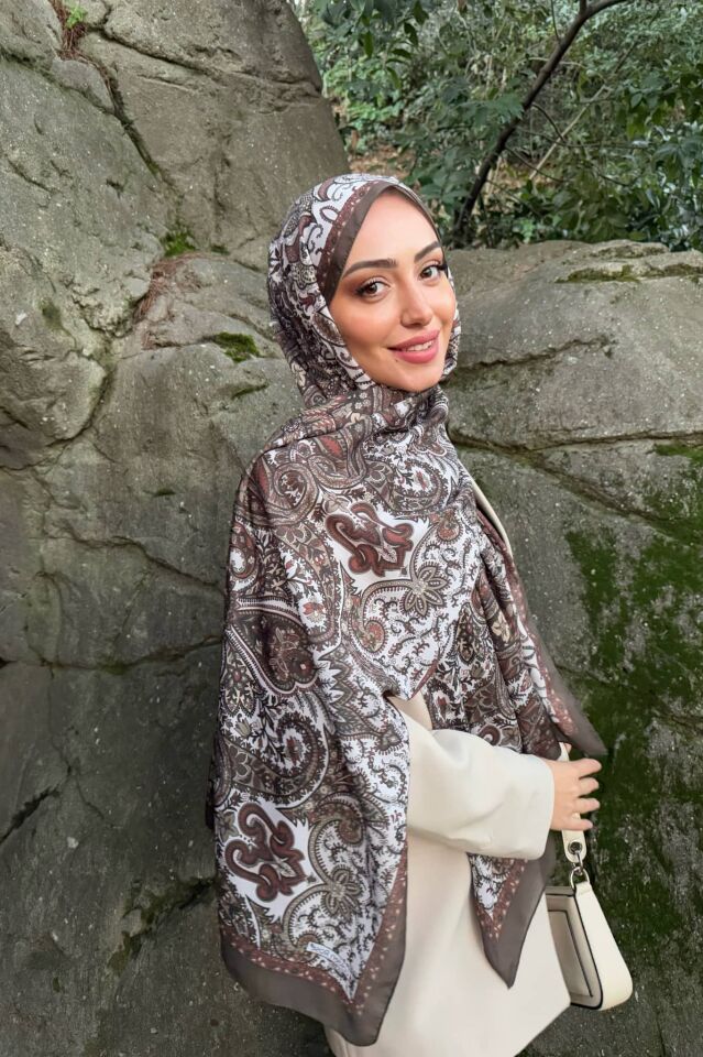 Etnik Desen Retro Soft Şal