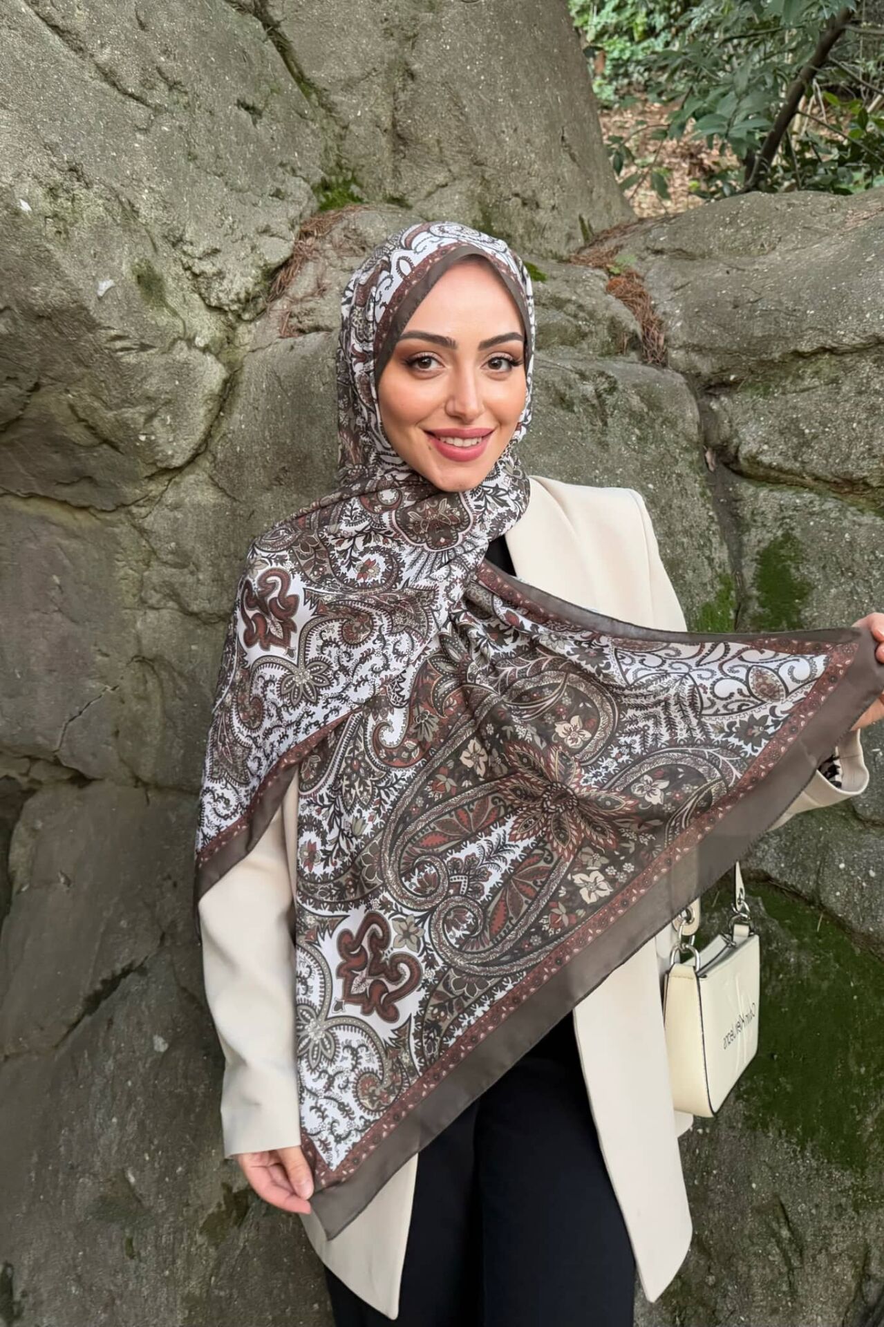 Etnik Desen Retro Soft Şal