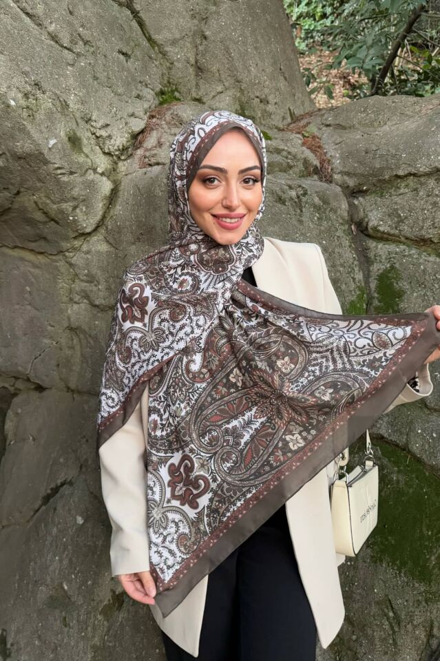 Etnik Desen Retro Soft Şal