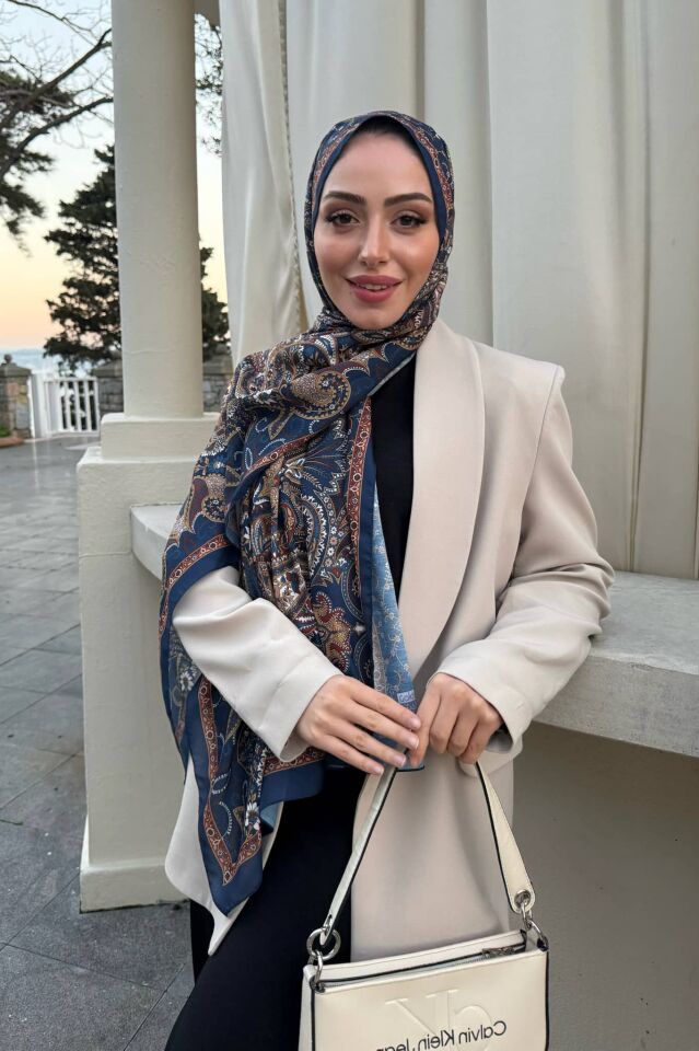 Etnik Desen Retro Soft Şal