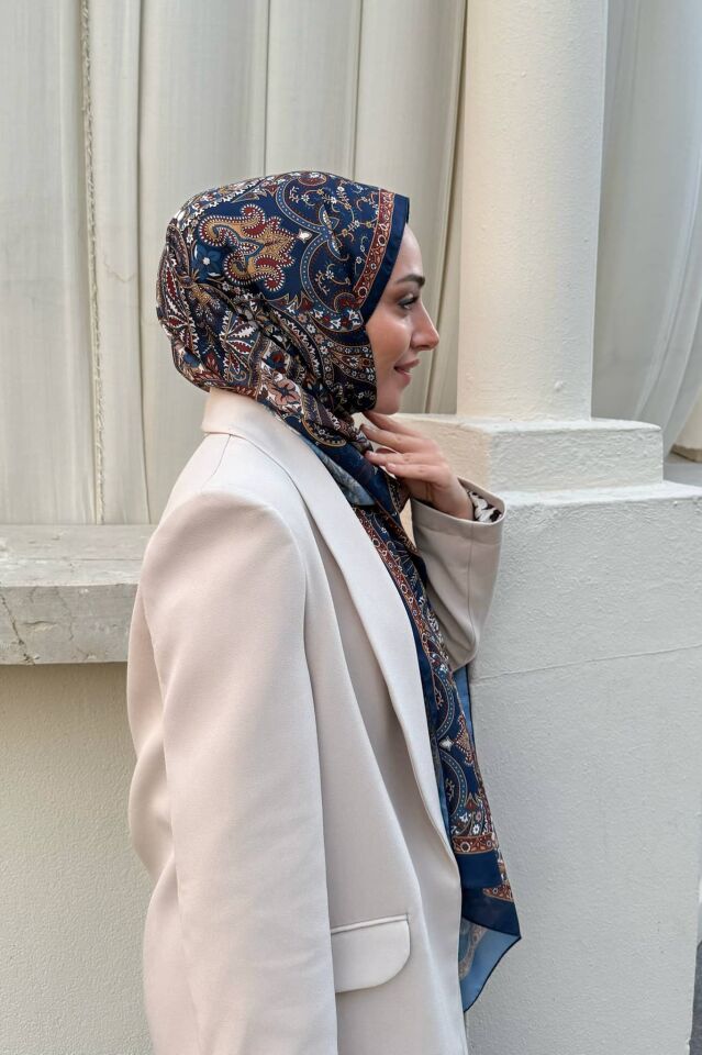 Etnik Desen Retro Soft Şal