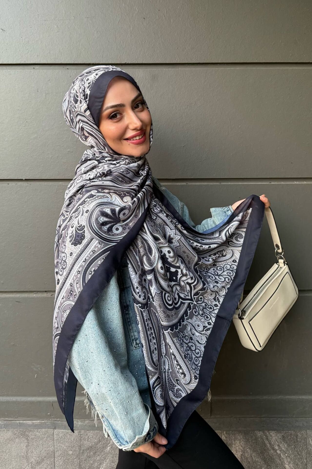 Etnik Desen Retro Soft Şal