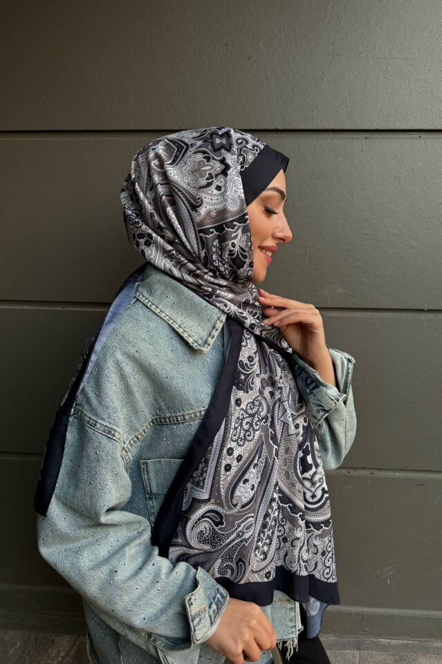 Etnik Desen Retro Soft Şal