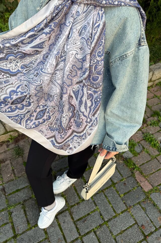 Etnik Desen Retro Soft Şal