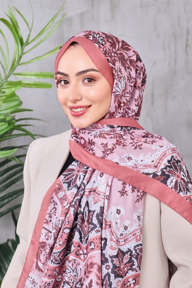 Etnik Desen Retro Soft Şal