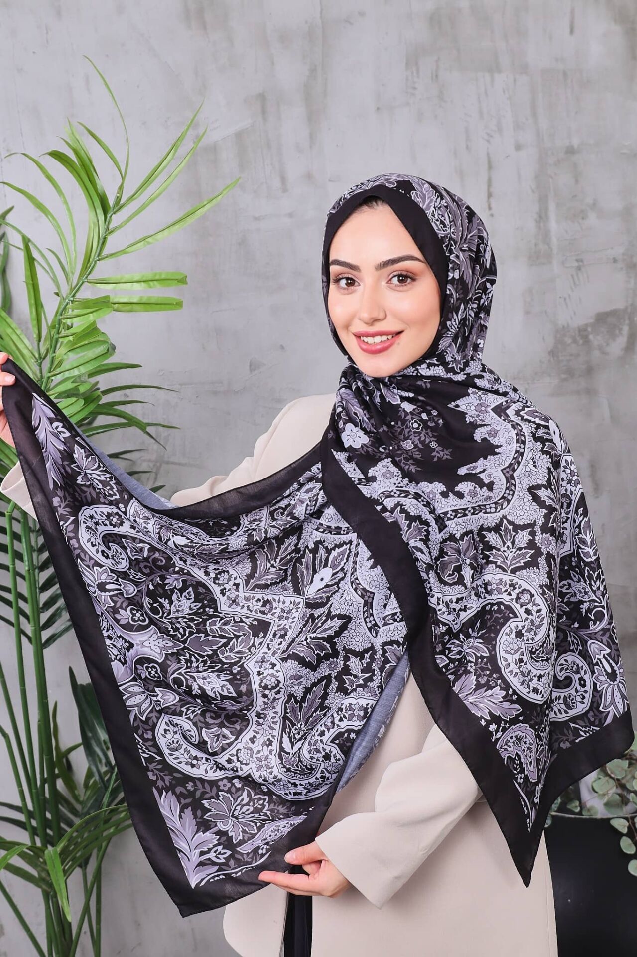 Etnik Desen Retro Soft Şal
