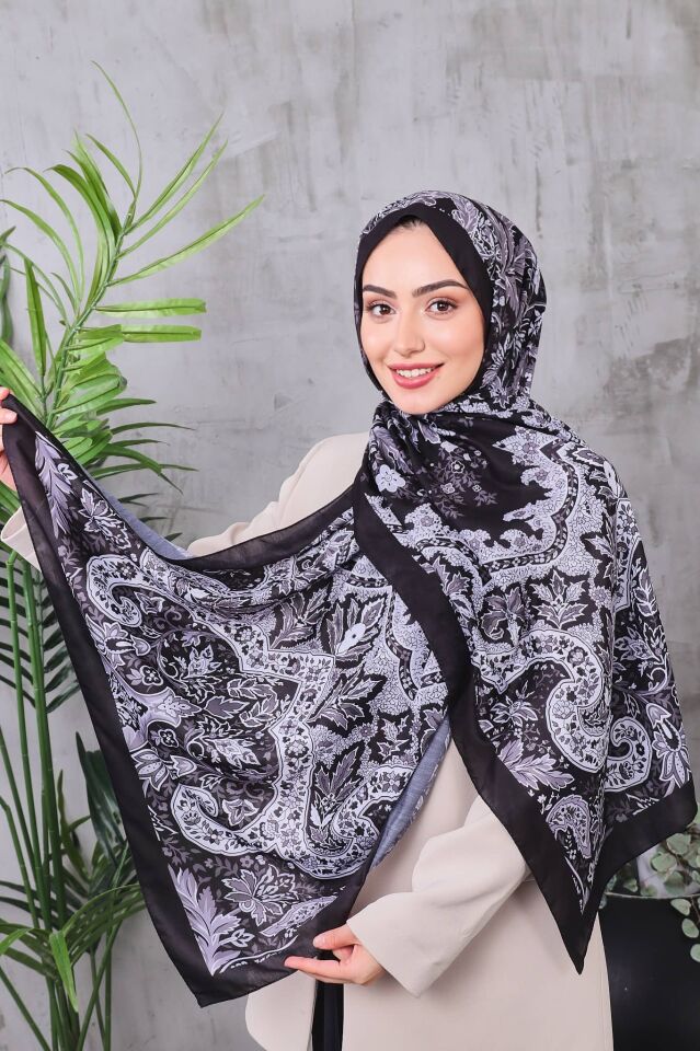 Etnik Desen Retro Soft Şal