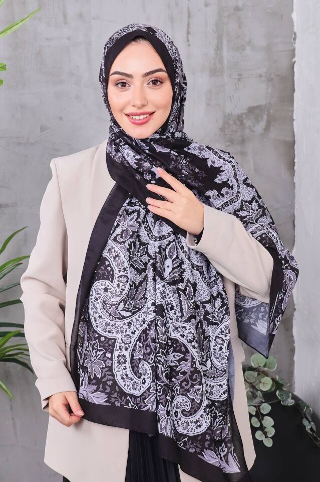 Etnik Desen Retro Soft Şal