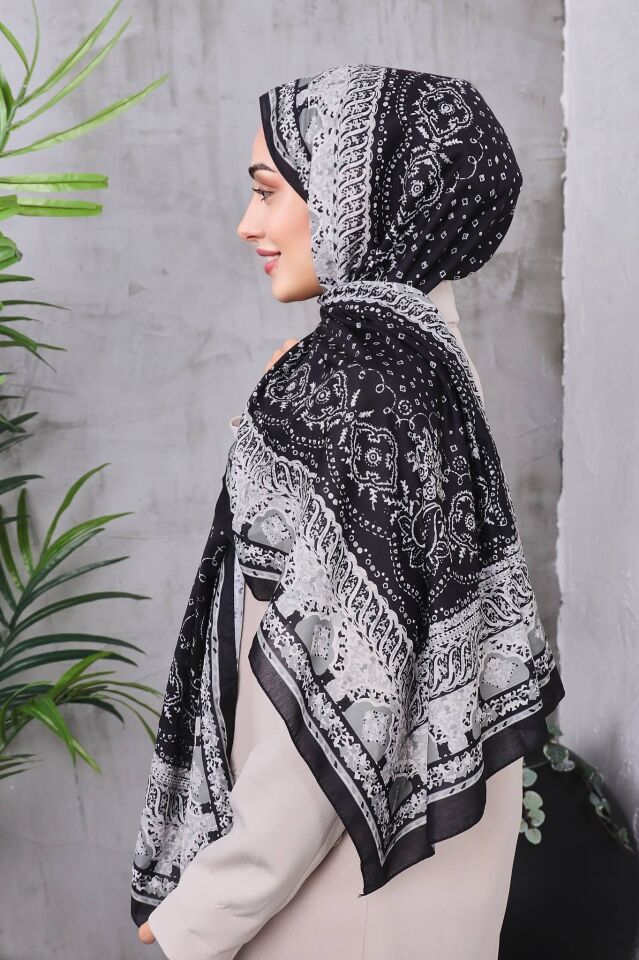 Etnik Desen Retro Soft Şal