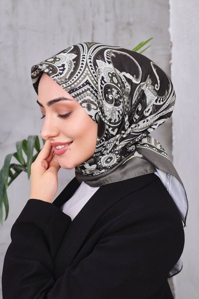 Etnik Desen Retro Soft Eşarp