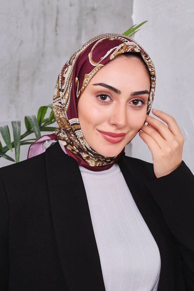 Etnik Desen Retro Soft Eşarp