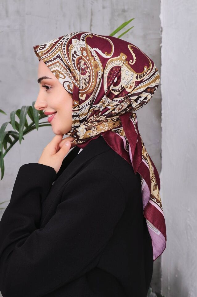Etnik Desen Retro Soft Eşarp