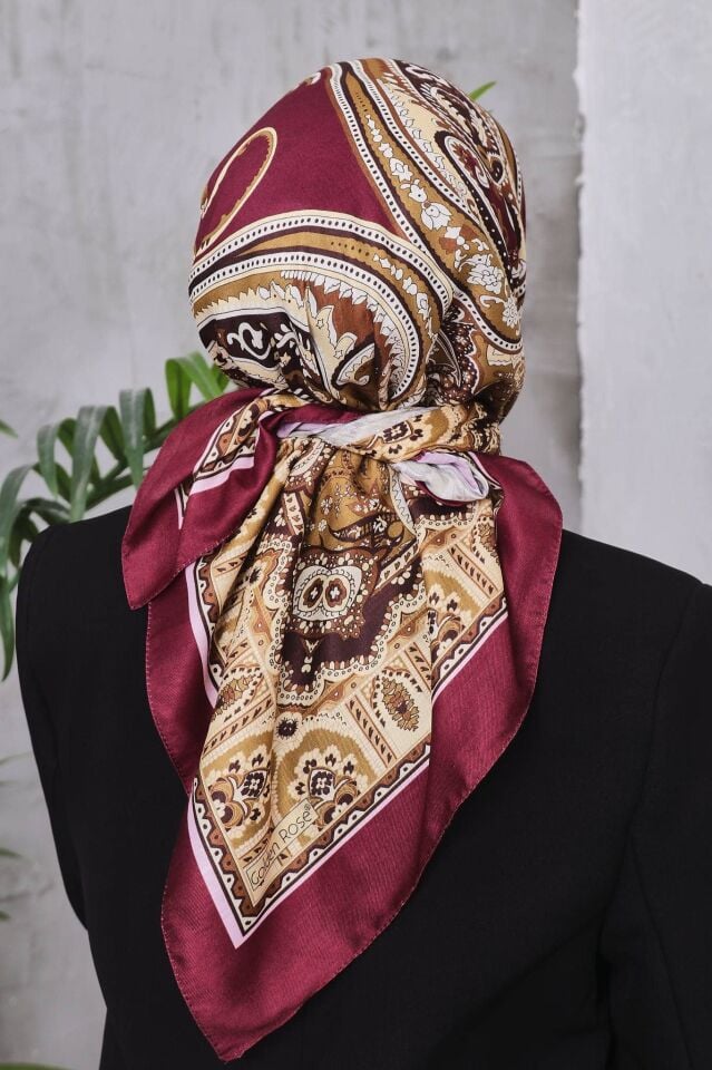Etnik Desen Retro Soft Eşarp