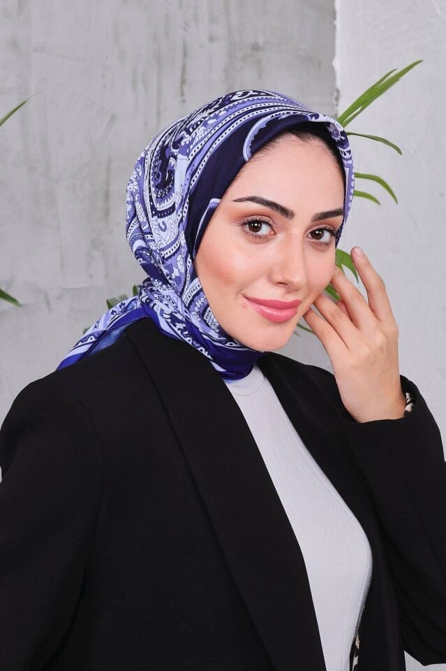 Etnik Desen Retro Soft Eşarp