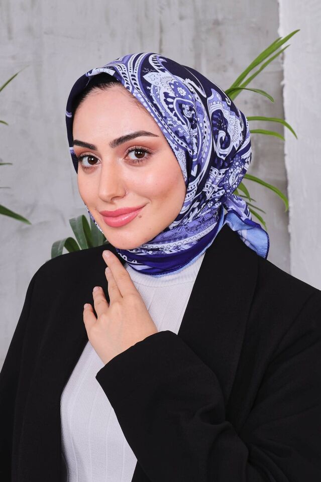 Etnik Desen Retro Soft Eşarp