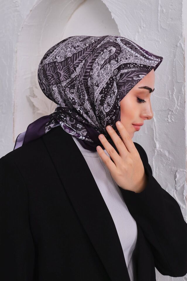 Etnik Desen Retro Soft Eşarp