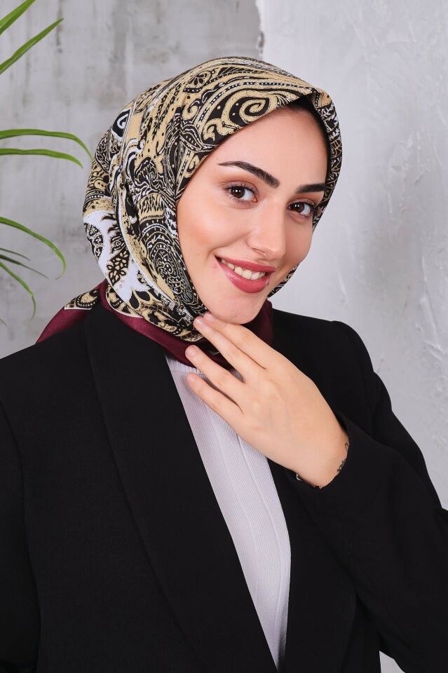Etnik Desen Retro Soft Eşarp