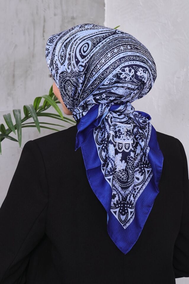 Etnik Desen Retro Soft Eşarp