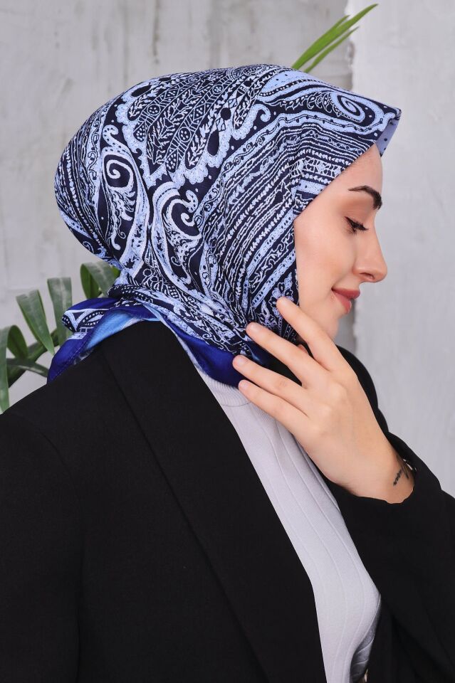 Etnik Desen Retro Soft Eşarp