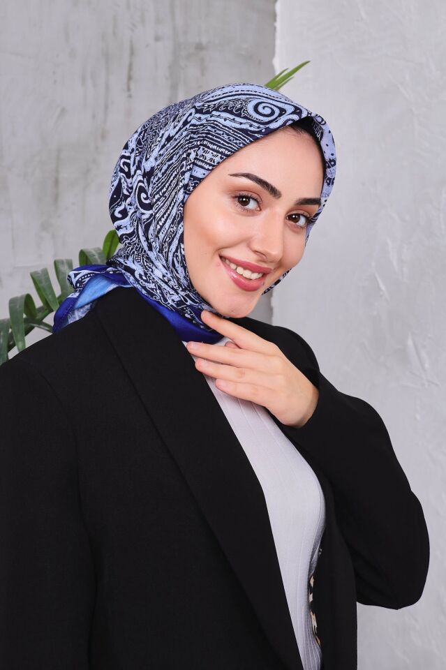Etnik Desen Retro Soft Eşarp