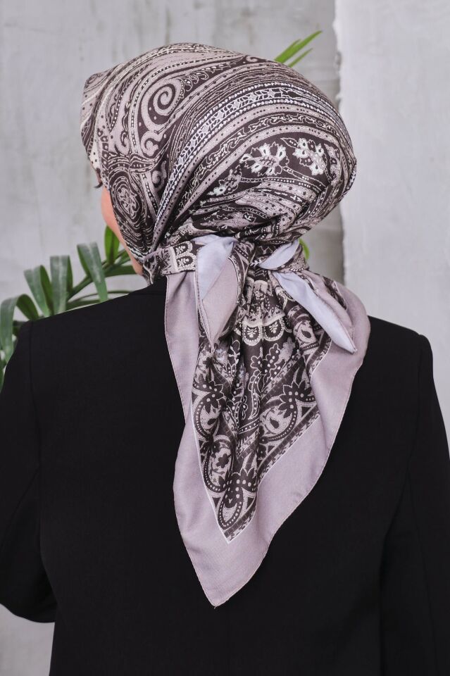 Etnik Desen Retro Soft Eşarp