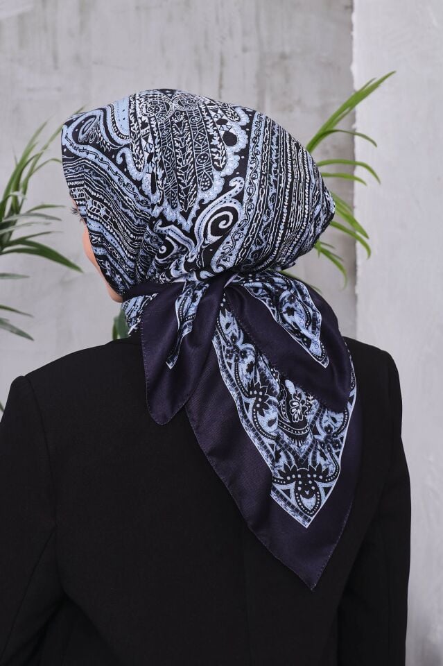 Etnik Desen Retro Soft Eşarp