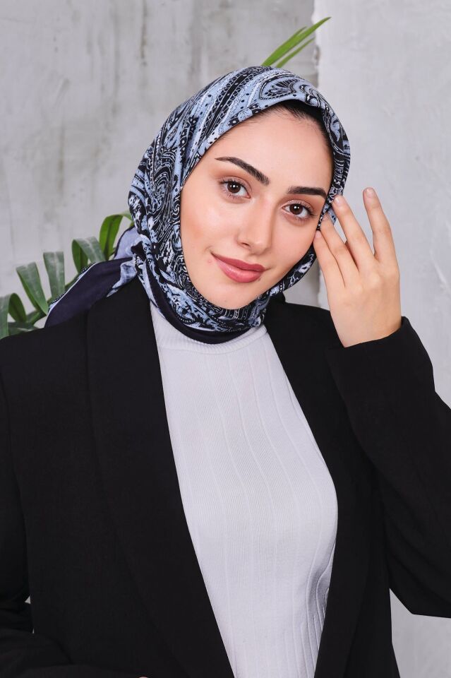 Etnik Desen Retro Soft Eşarp