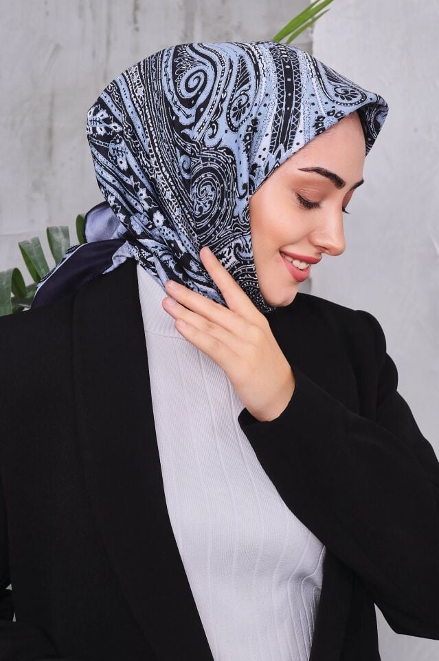 Etnik Desen Retro Soft Eşarp