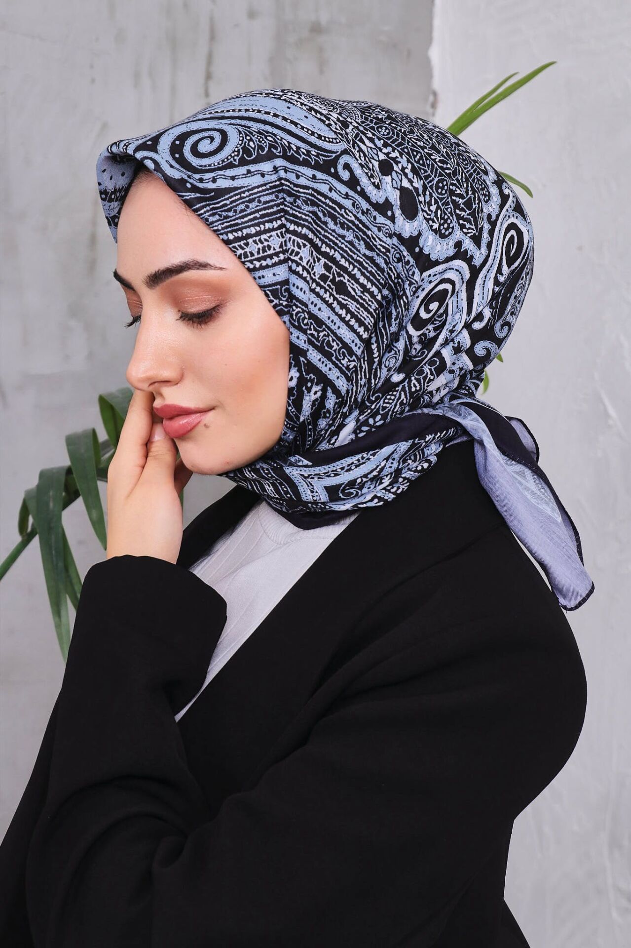 Etnik Desen Retro Soft Eşarp