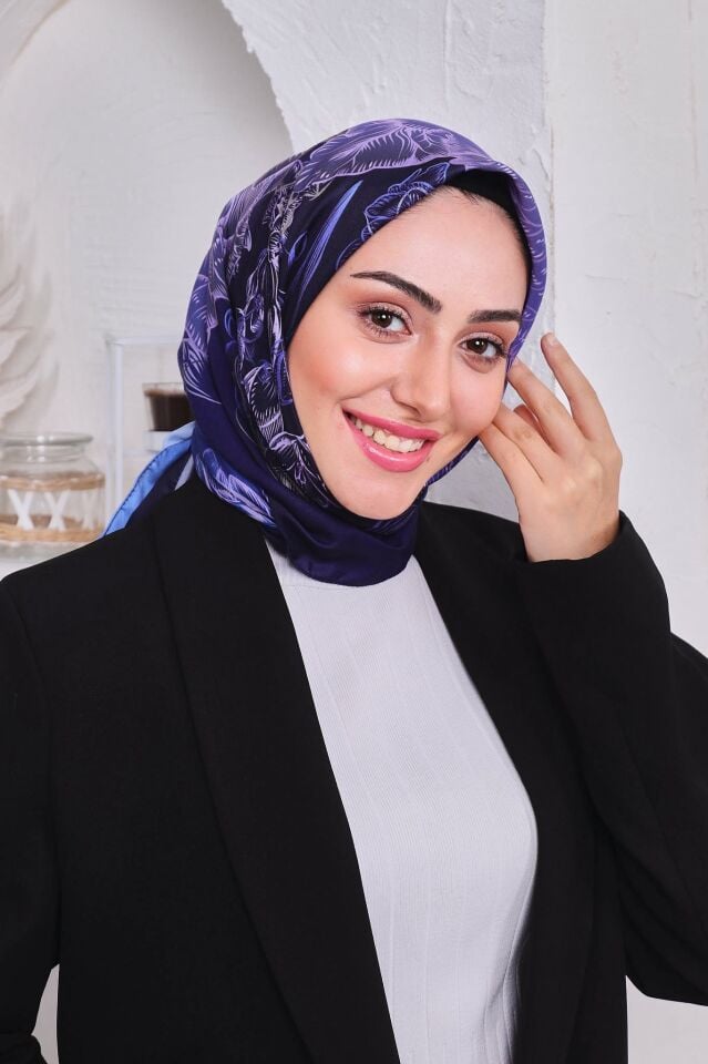 Etnik Desen Retro Soft Eşarp