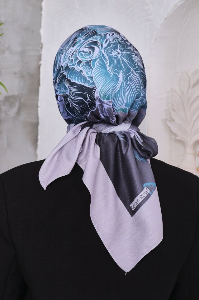 Çiçek Desen Soft Eşarp