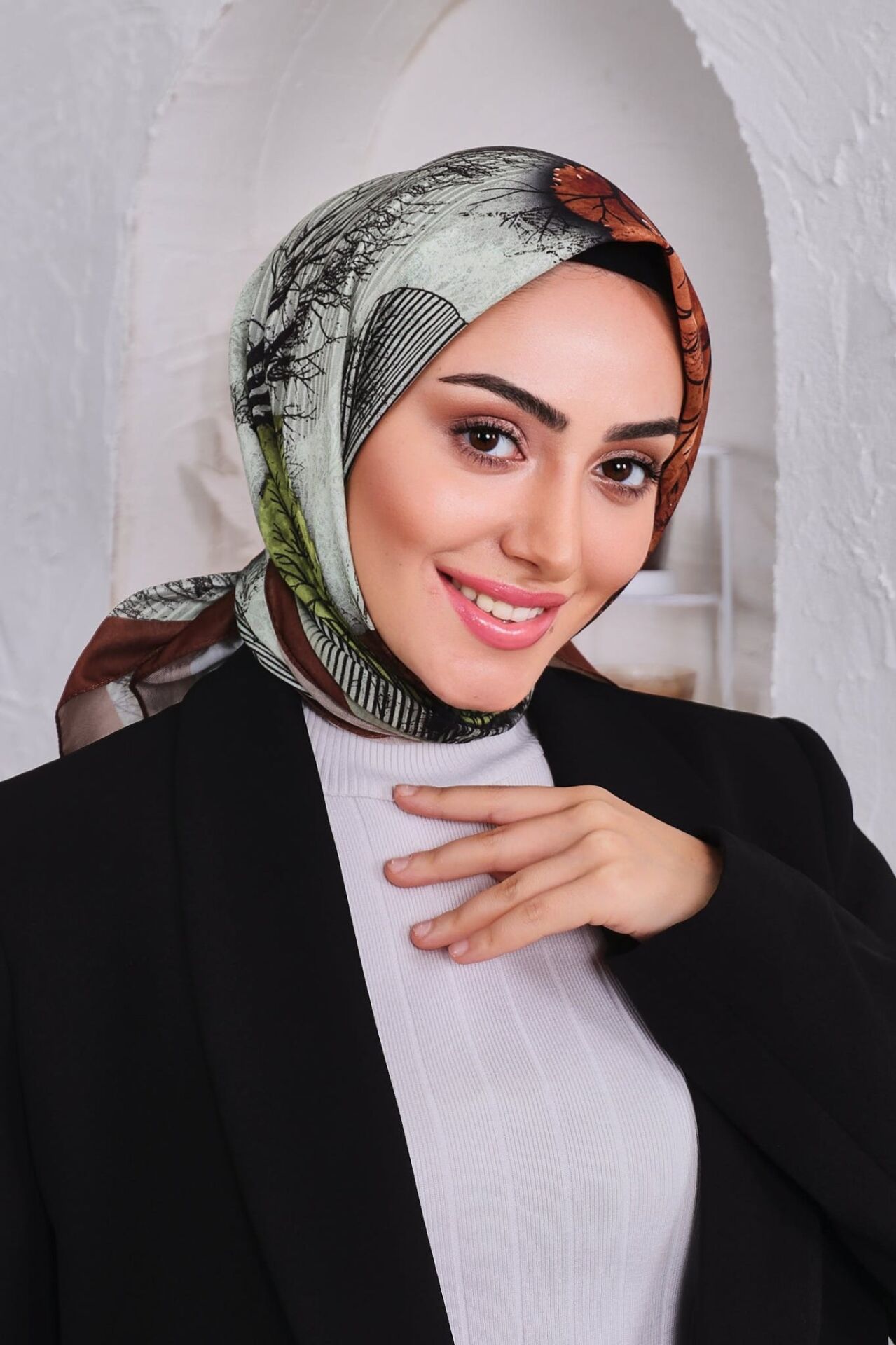 Ağaç Dalı Soft Eşarp