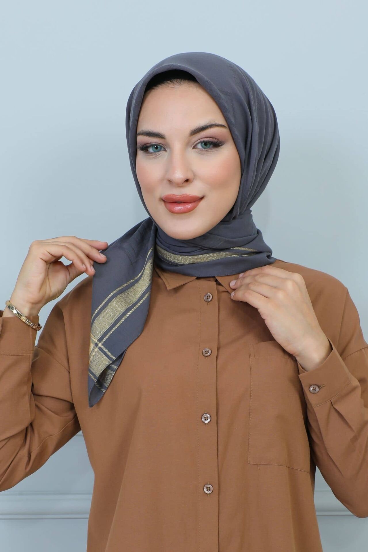 120 cm. Jakar Floş Eşarp