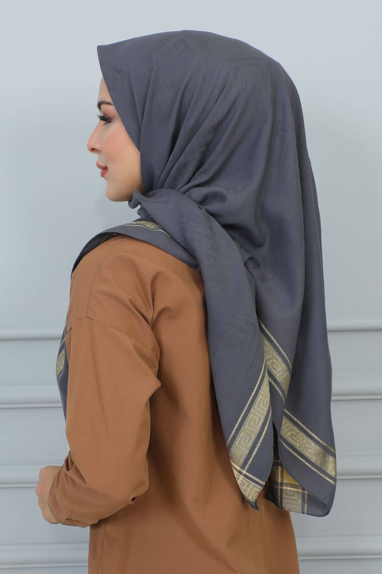 120 cm. Jakar Floş Eşarp