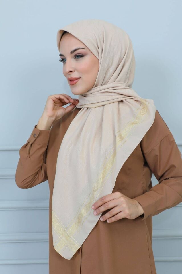 120 cm. Jakar Floş Eşarp