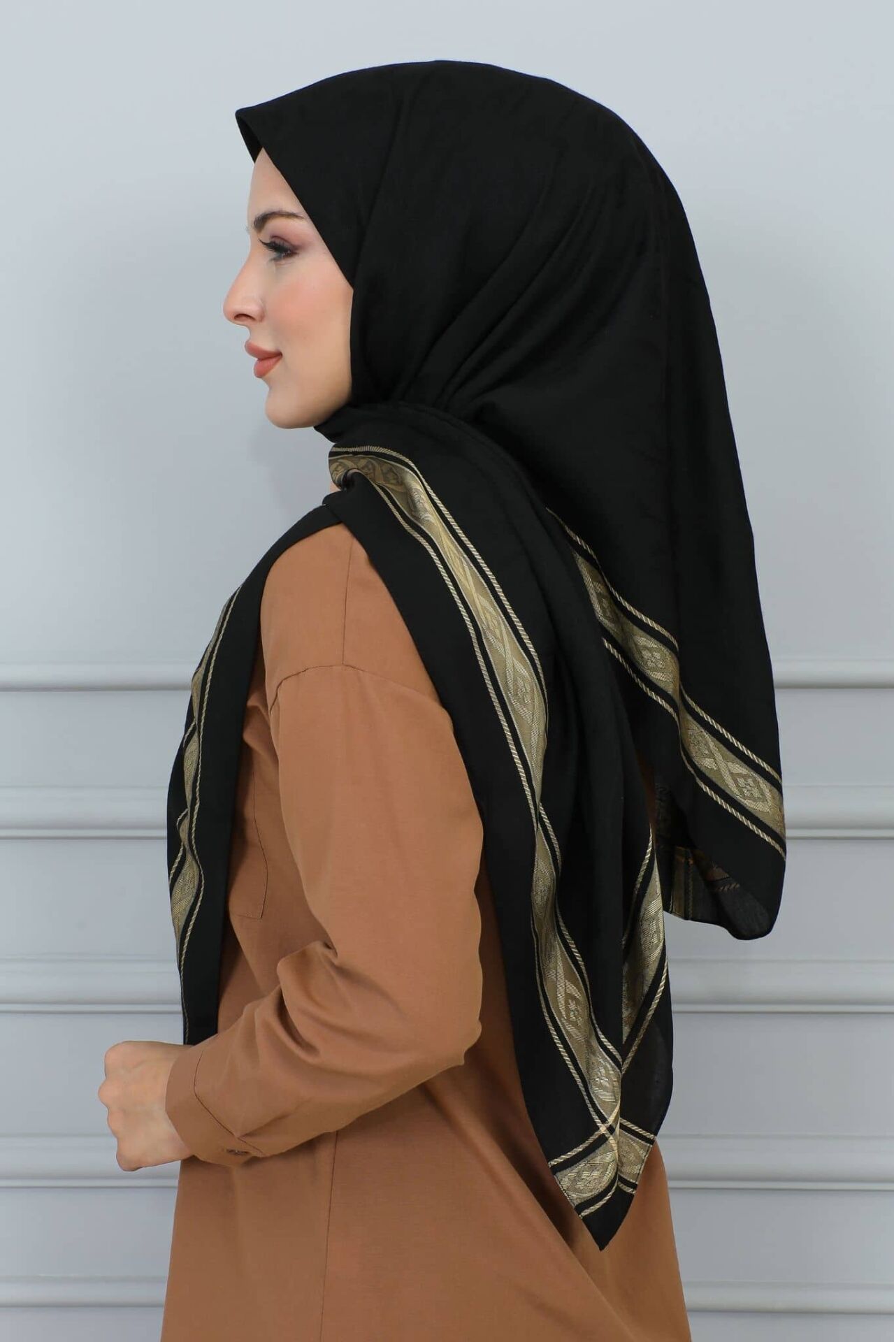 120 cm. Jakar Floş Eşarp