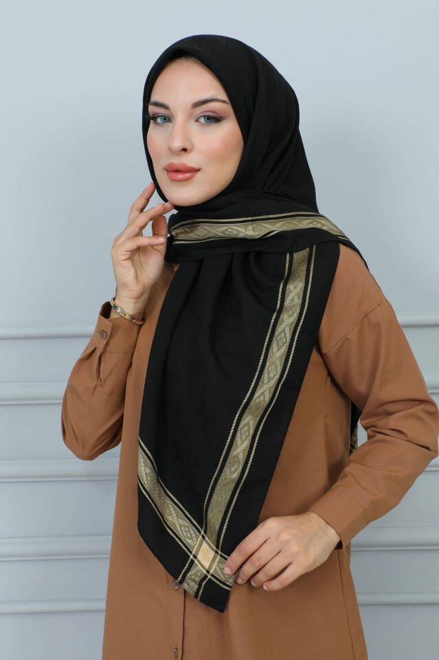 120 cm. Jakar Floş Eşarp