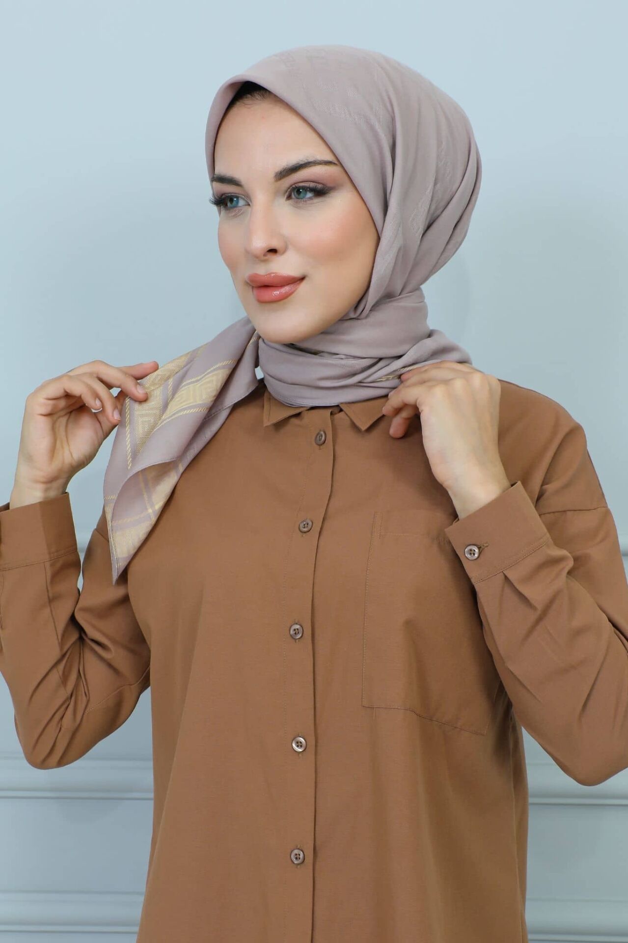 120 cm. Jakar Floş Eşarp