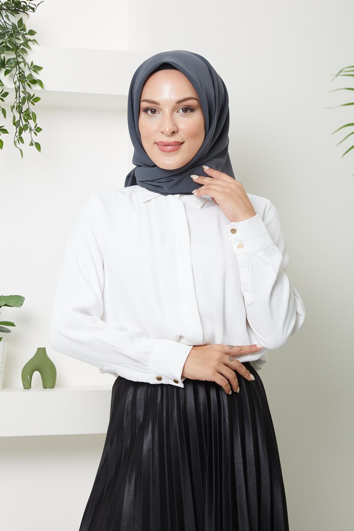 120. cm Medine İpeği Eşarp